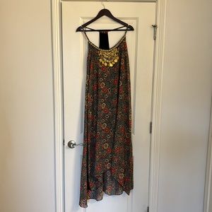 Boohoo Floral print Hanky Hem Dress Size 16